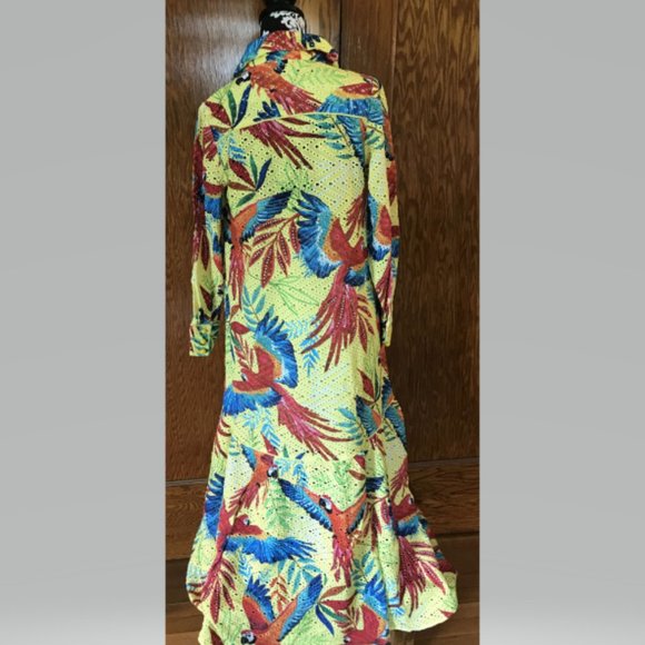 Farm Rio Macaw Leaf Maxi Dress size S - Picture 7 of 12